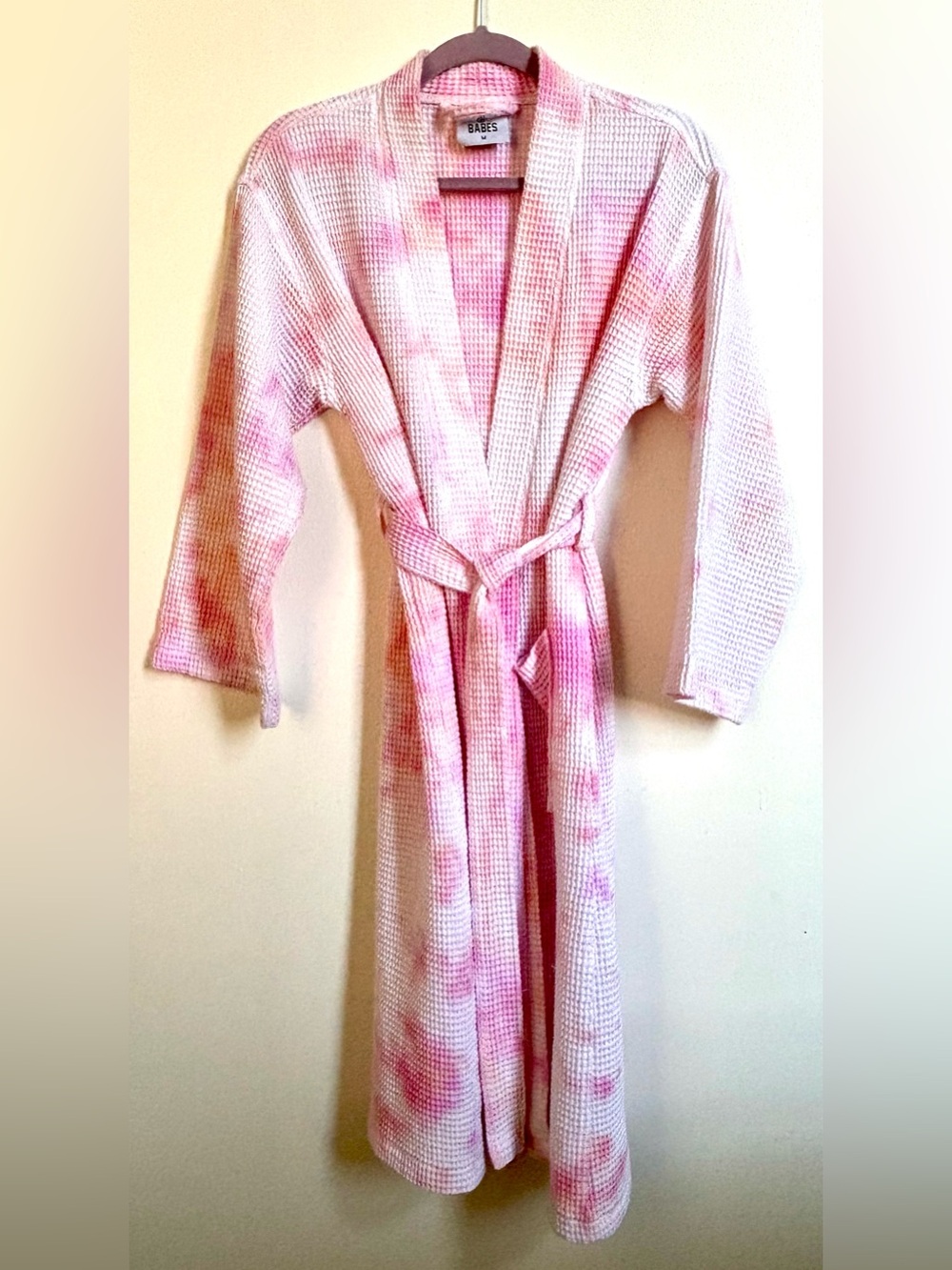 BFFS&BABES Women’s waffle robe, sorbae hand-made tie-dye, influencer brand